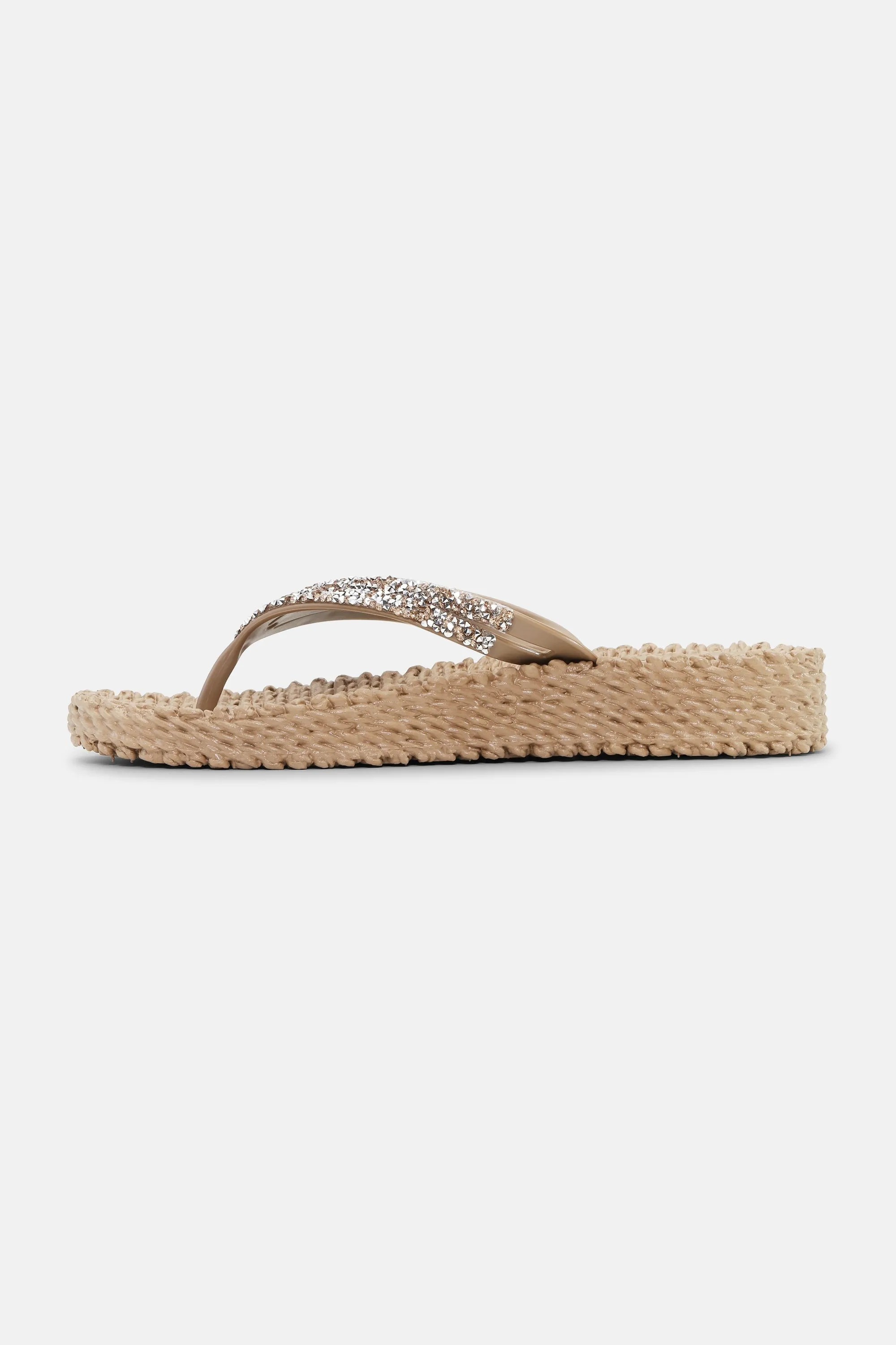 Platform Flip-flops Glitter Stones - Mocca sold by Ilse Jacobsen product image thumbnail 3