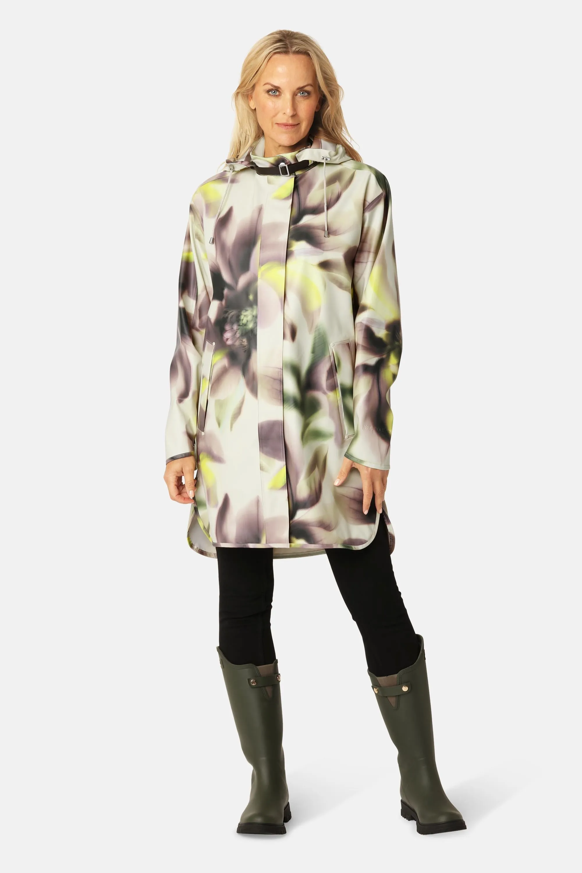 Raincoat - Light Photoristic Flower sold by Ilse Jacobsen