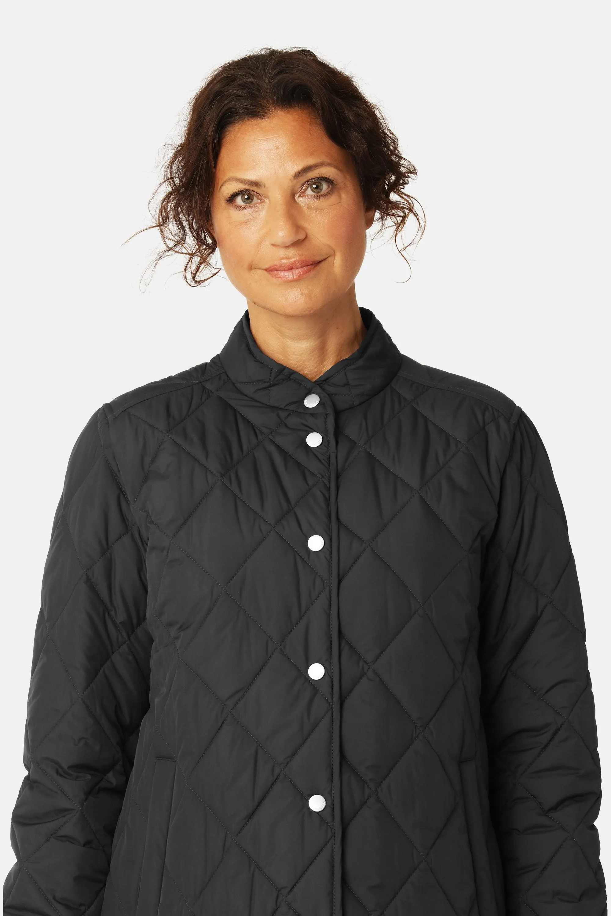 Quilted Shirt Jacket - Dark Indigo sold by Ilse Jacobsen product image thumbnail 3