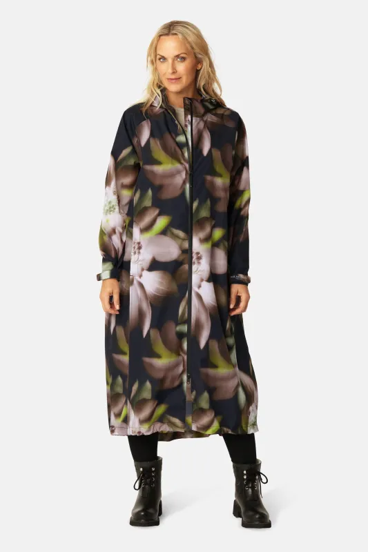 Raincoat - Dark Photoristic Flower sold by Ilse Jacobsen