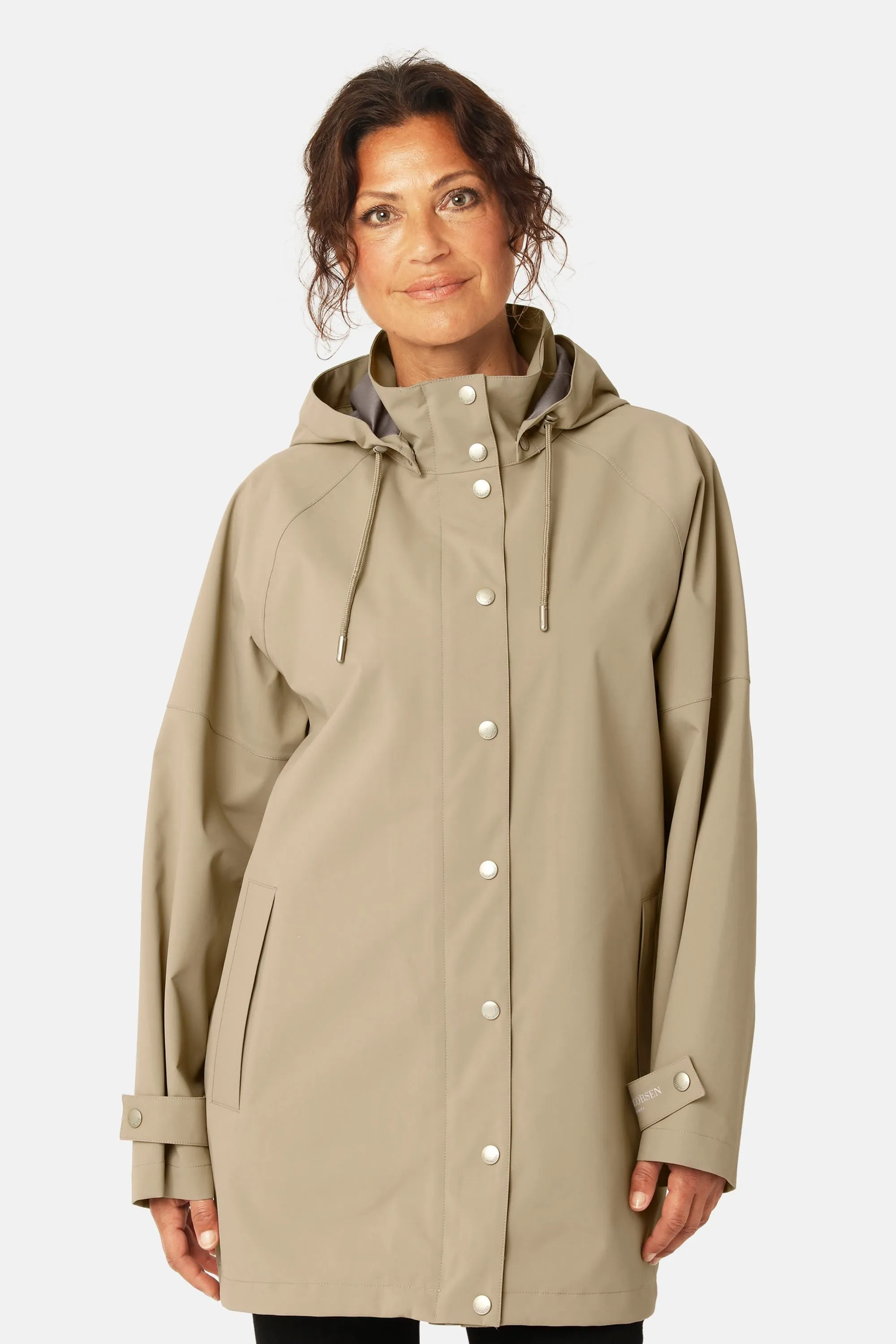 Rain Jacket - Greige sold by Ilse Jacobsen product image thumbnail 2
