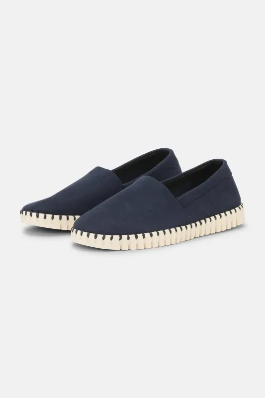 Tulip Espadrille Men - Dark Indigo Pearled Ivory sold by Ilse Jacobsen