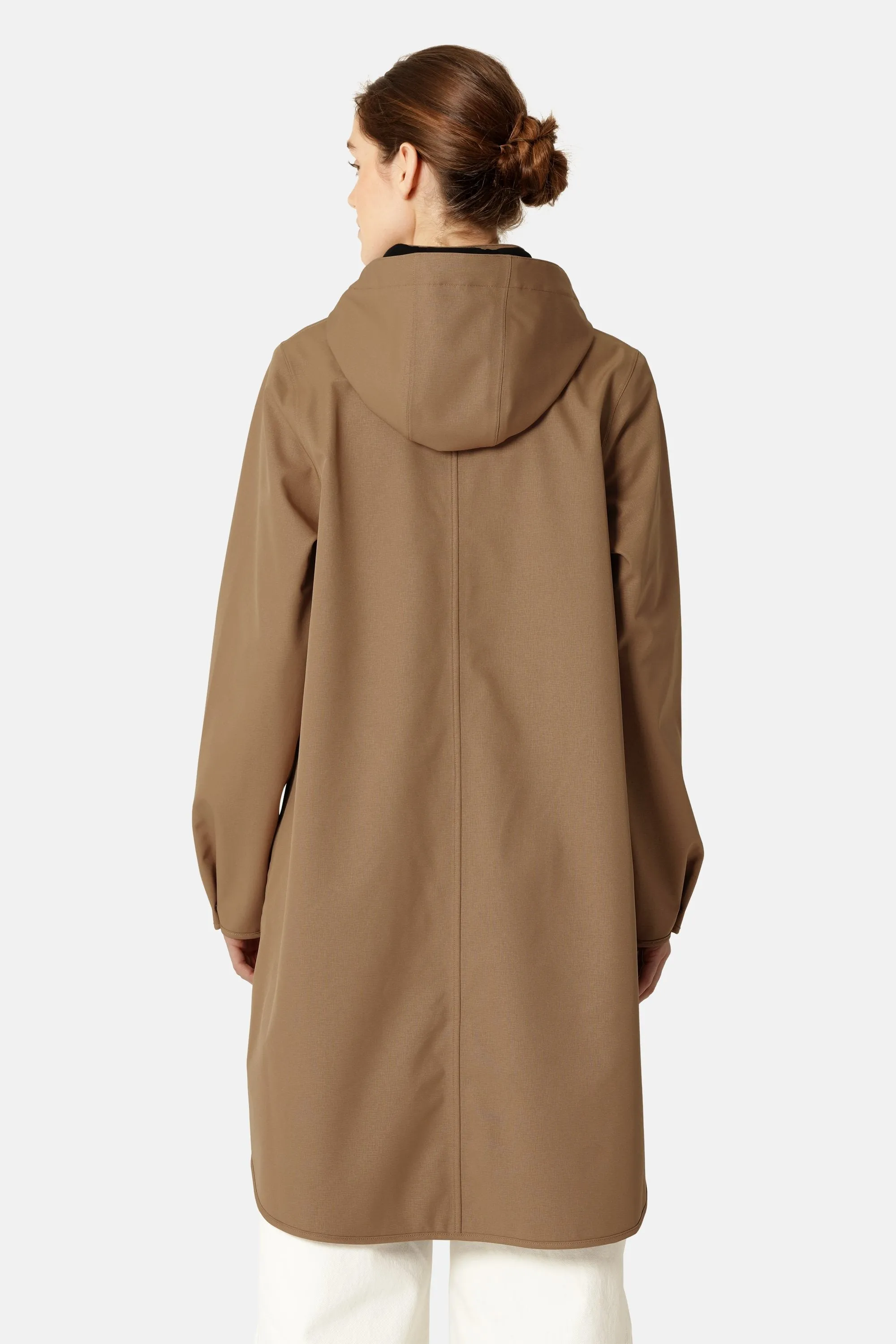 Softshell Raincoat A-line - Mocca sold by Ilse Jacobsen product image thumbnail 3