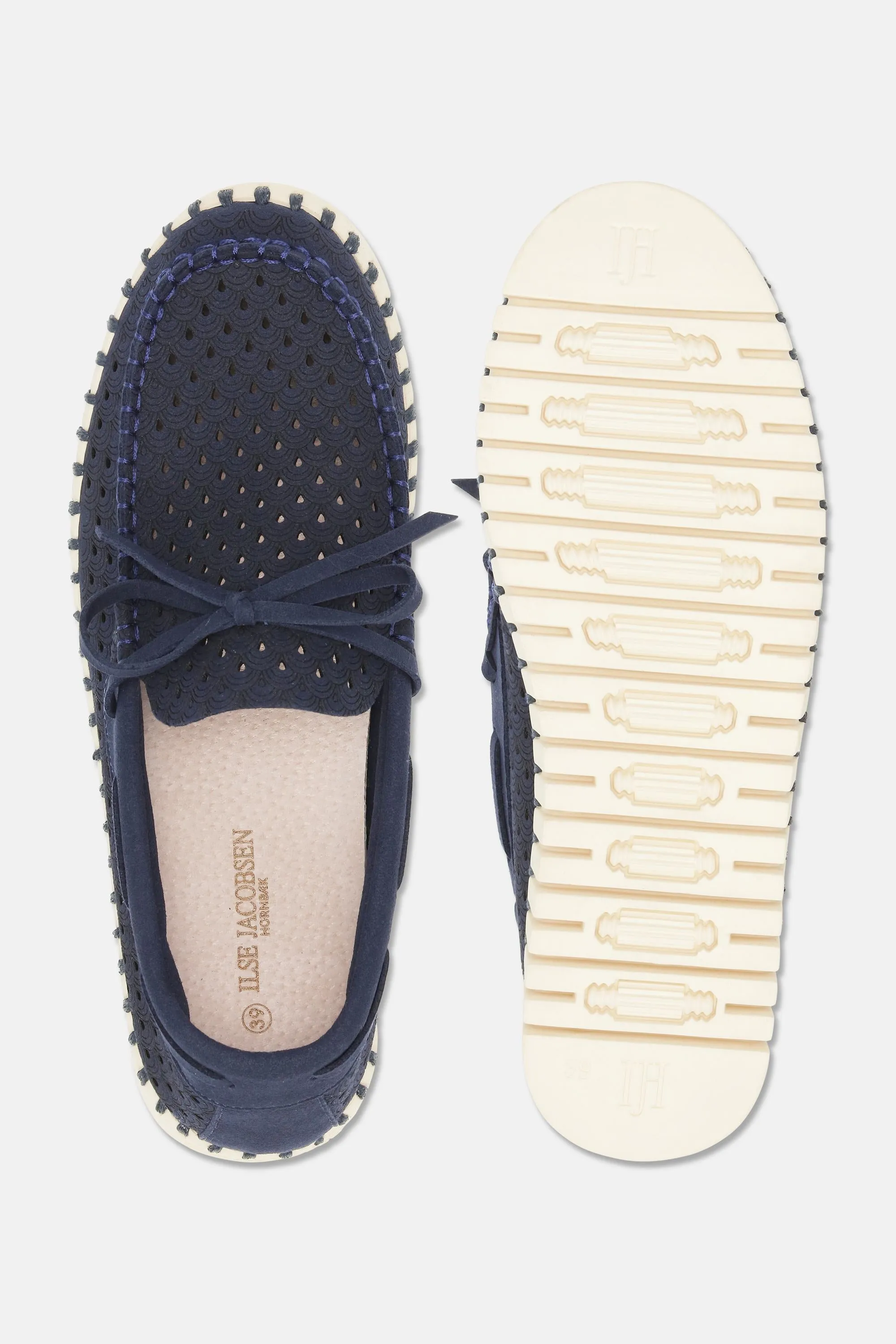 Tulip Sailor Shoe - Dark Indigo Pearled Ivory sold by Ilse Jacobsen product image thumbnail 4