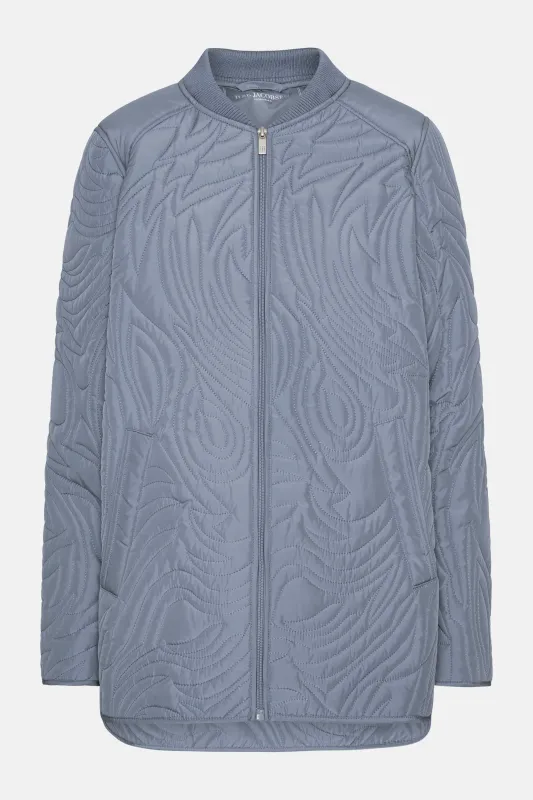 Short Quilt Jacket - Grey Blue sold by Ilse Jacobsen