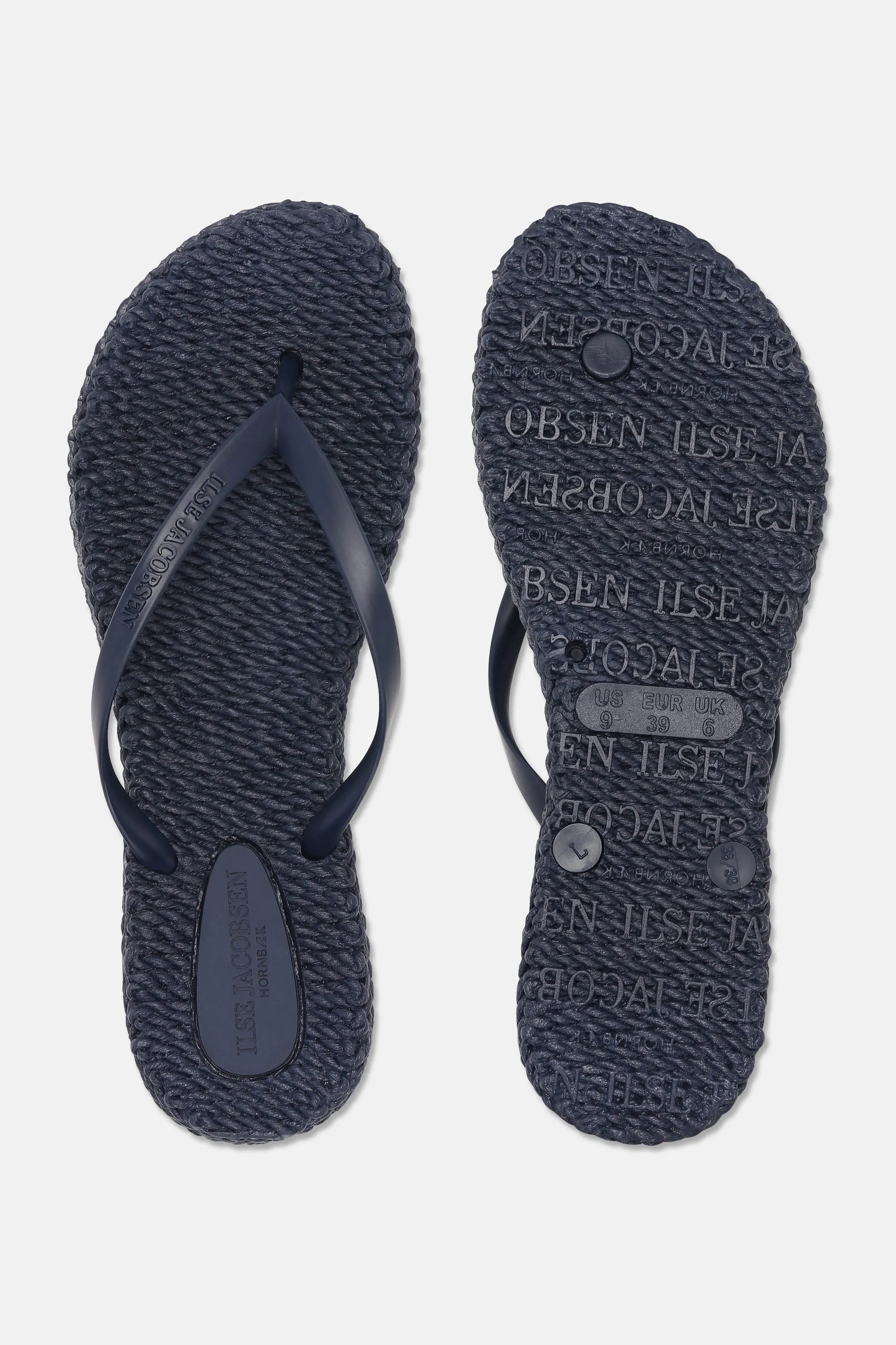 Flip Flops With Logo - Indigo sold by Ilse Jacobsen product image thumbnail 4