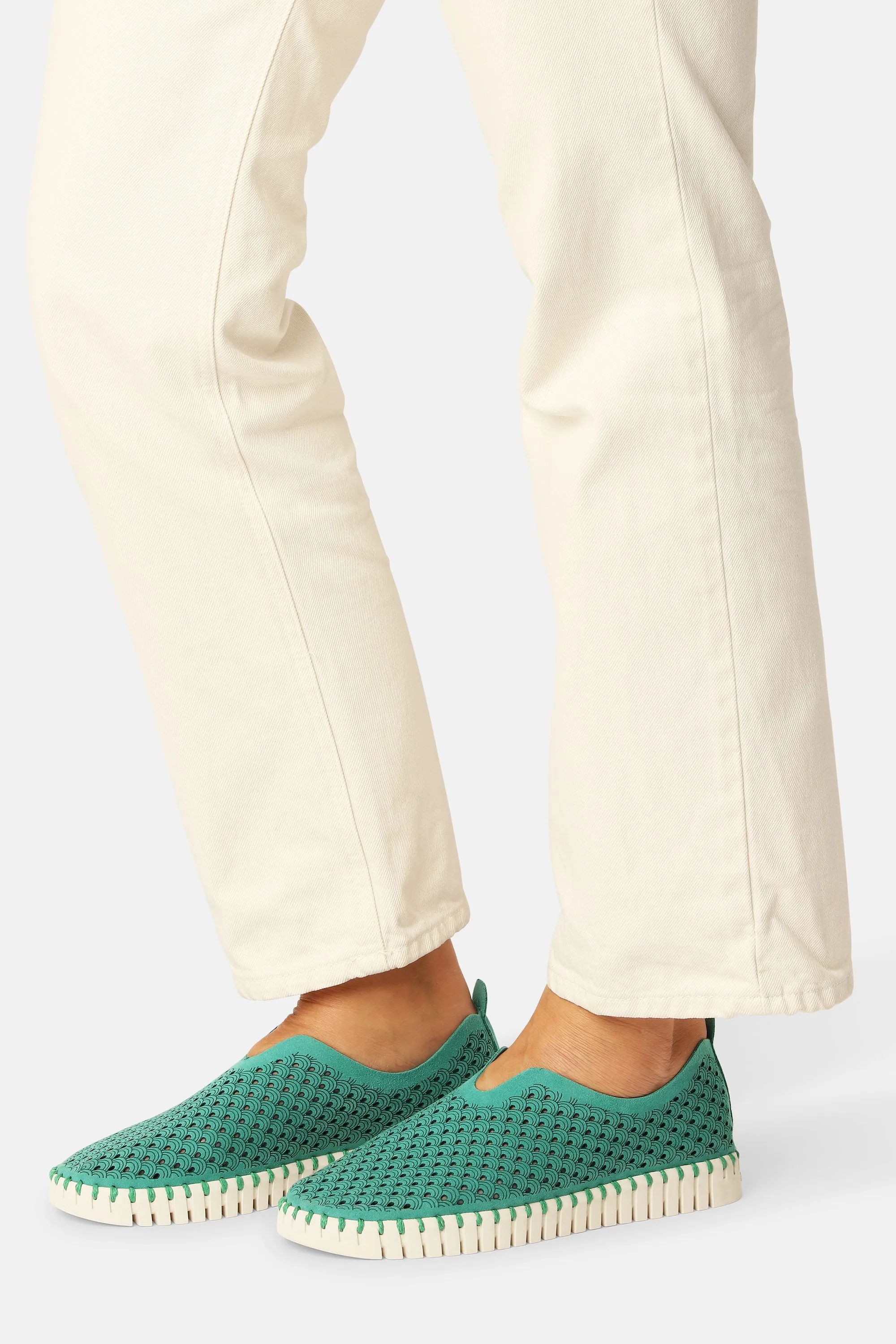 Tulip Flats - Spruce Pearled Ivory sold by Ilse Jacobsen