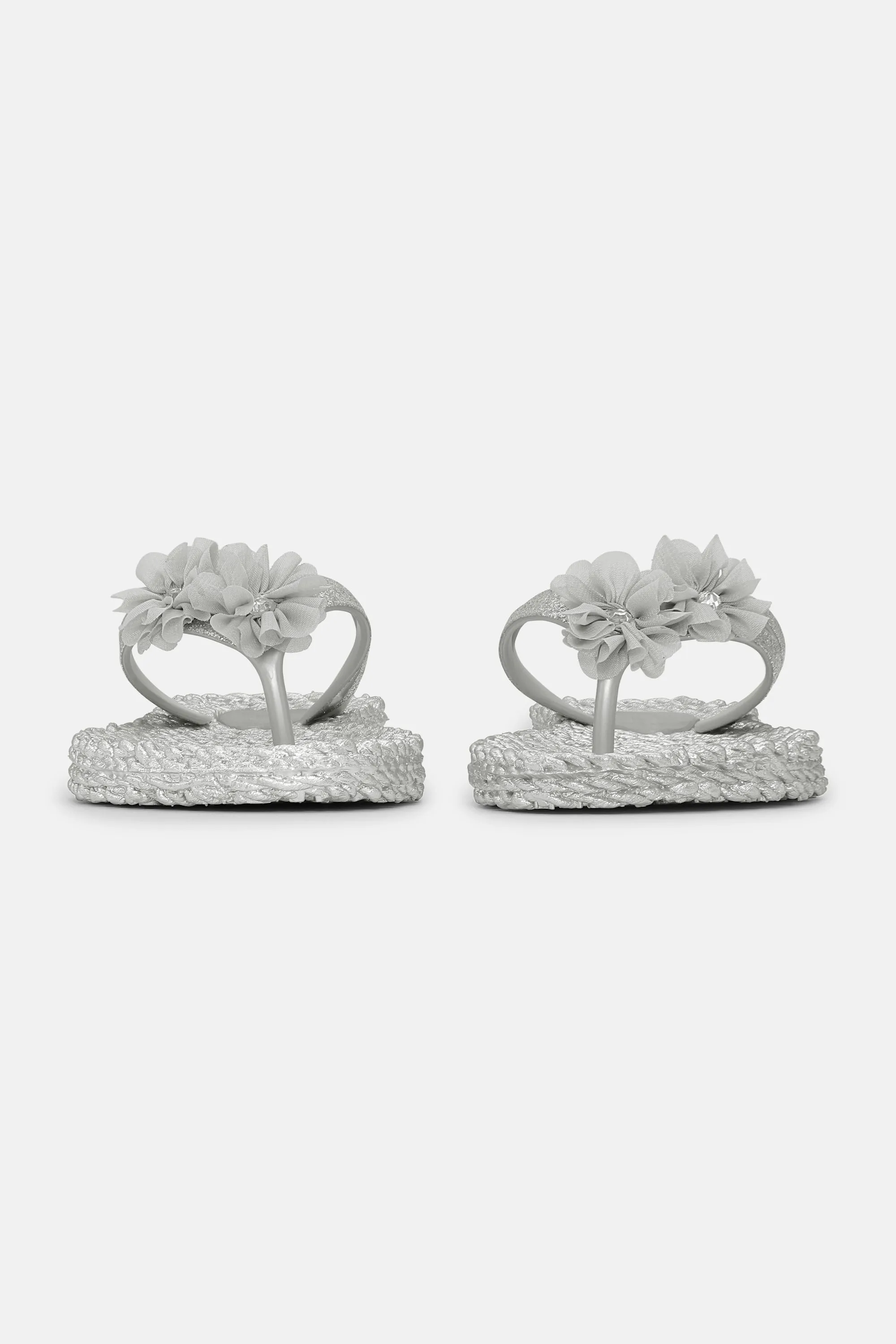 Flip Flops with Flowers - Silver sold by Ilse Jacobsen product image thumbnail 5