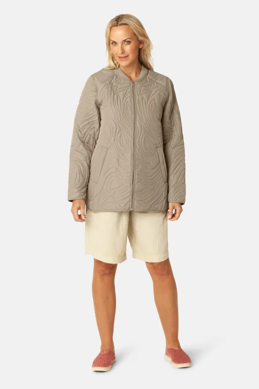 Short Quilt Jacket - Coriander sold by Ilse Jacobsen