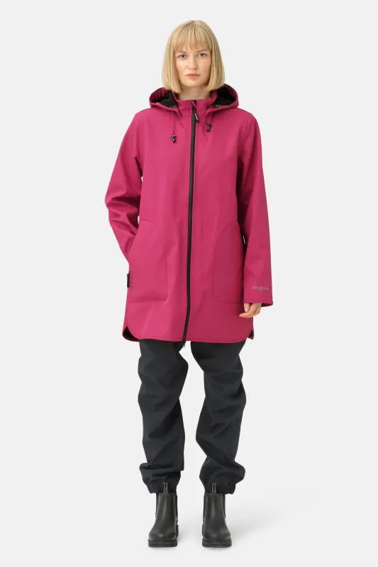Softshell Raincoat A-line - Sangria sold by Ilse Jacobsen