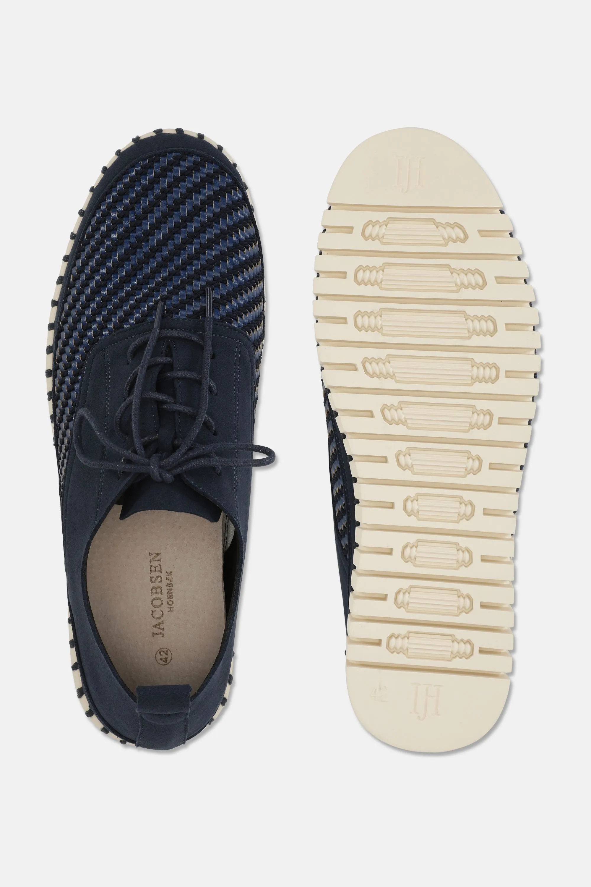 Men's Shoes With Laces - Dark Indigo Pearled Ivory sold by Ilse Jacobsen product image thumbnail 4