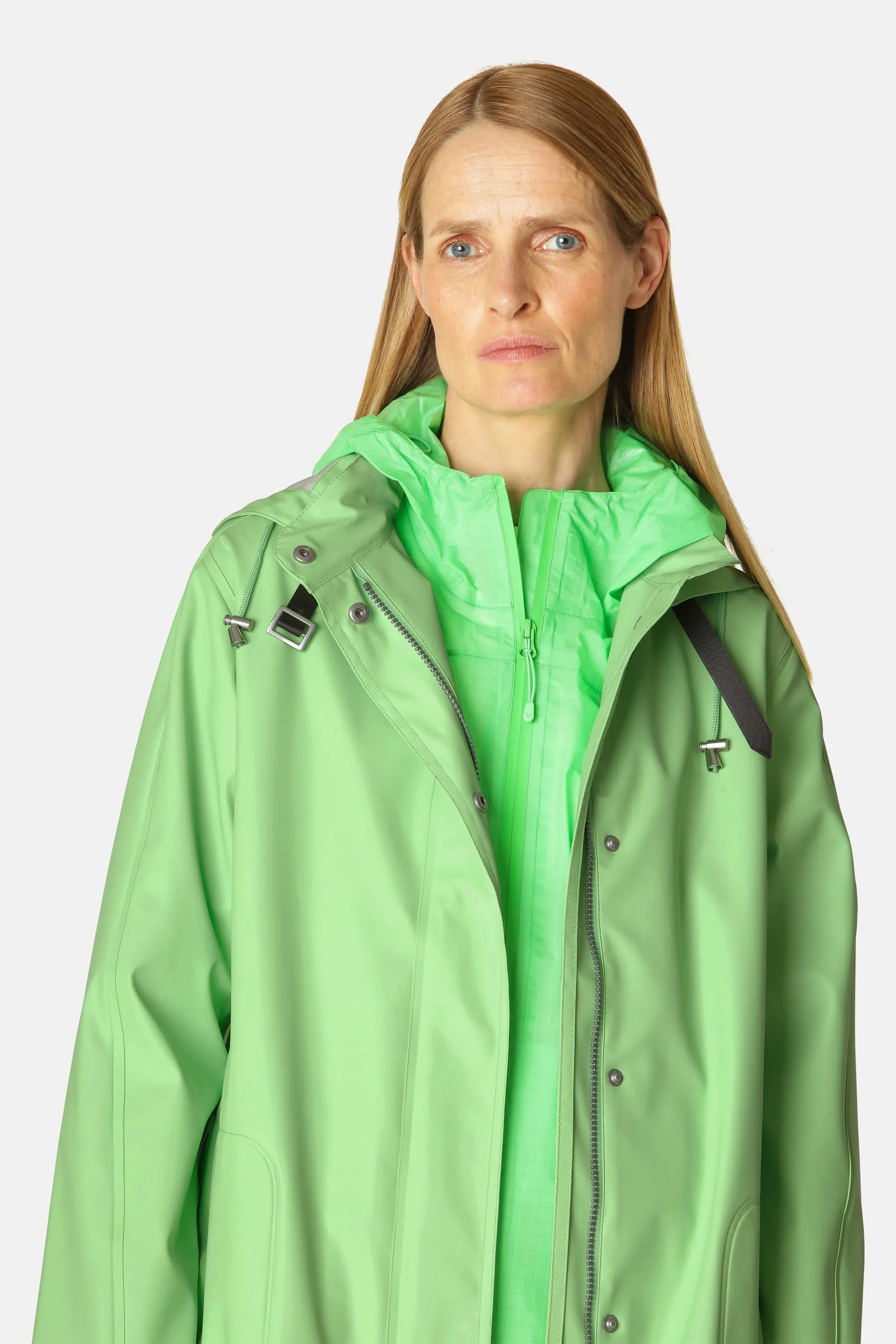 Light Raincoat - Bright Green sold by Ilse Jacobsen product image thumbnail 4