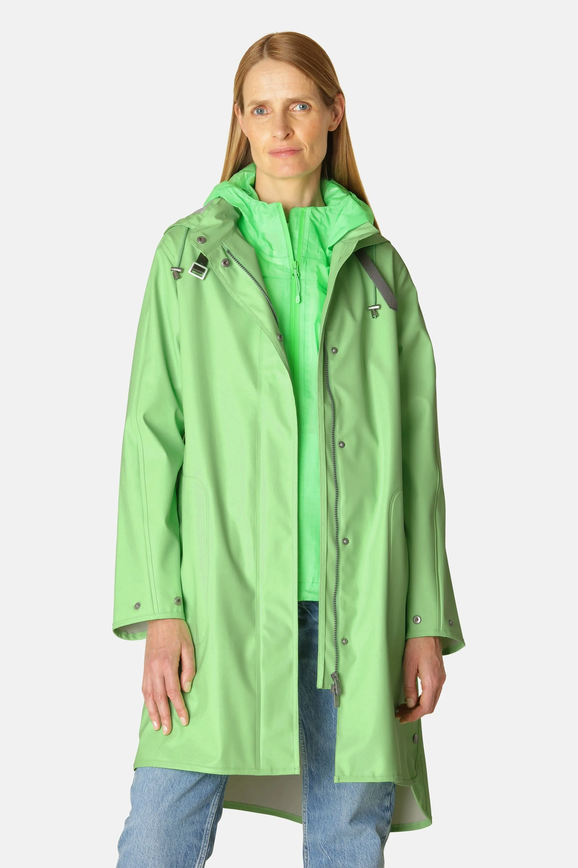 Light Raincoat - Bright Green sold by Ilse Jacobsen product image thumbnail 2