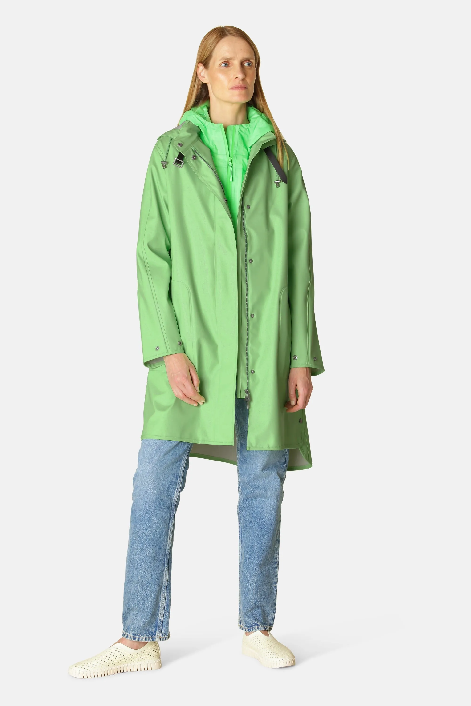 Light Raincoat - Bright Green sold by Ilse Jacobsen