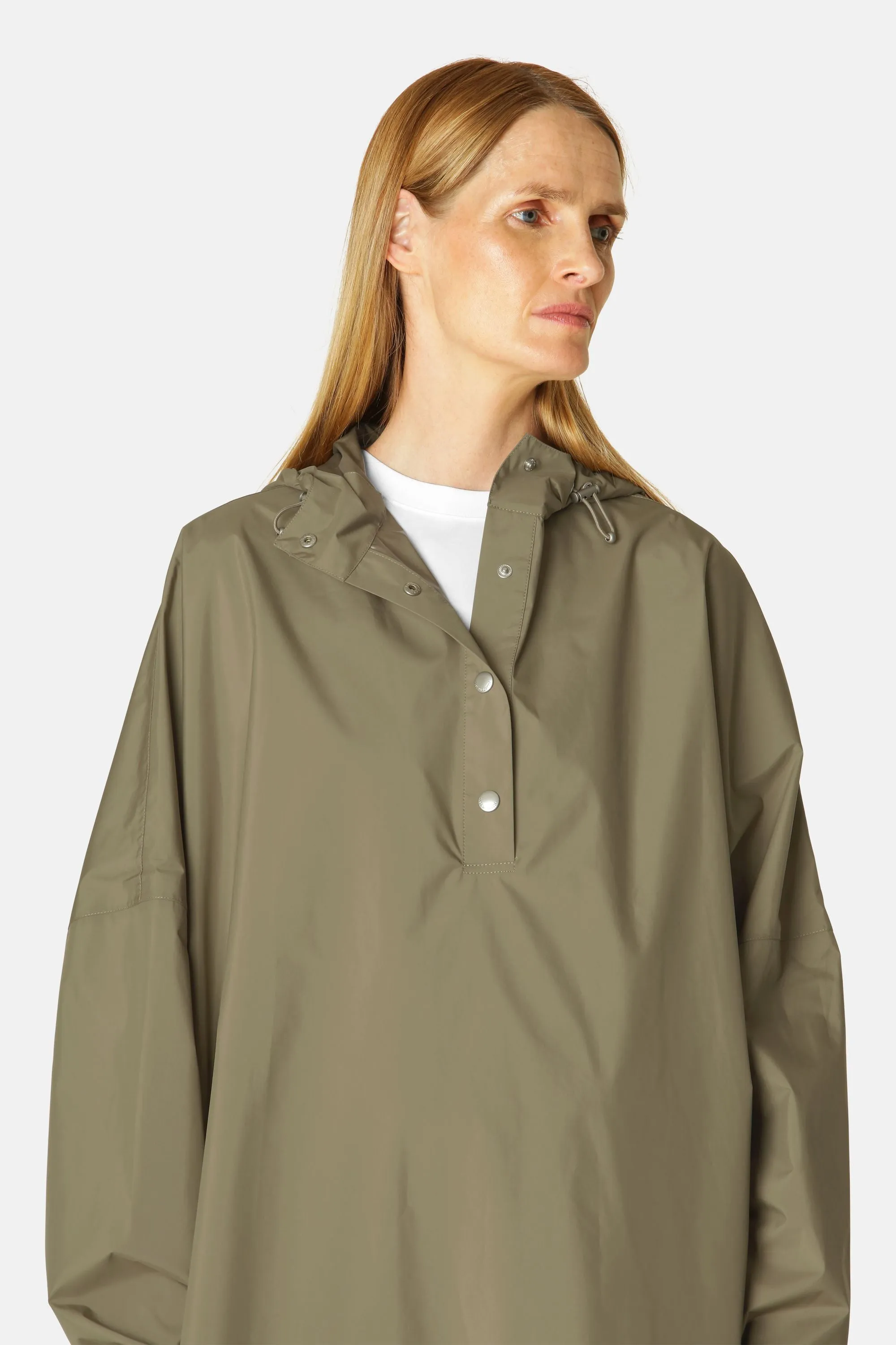 Poncho With Sleeves - Covert Green sold by Ilse Jacobsen product image thumbnail 5