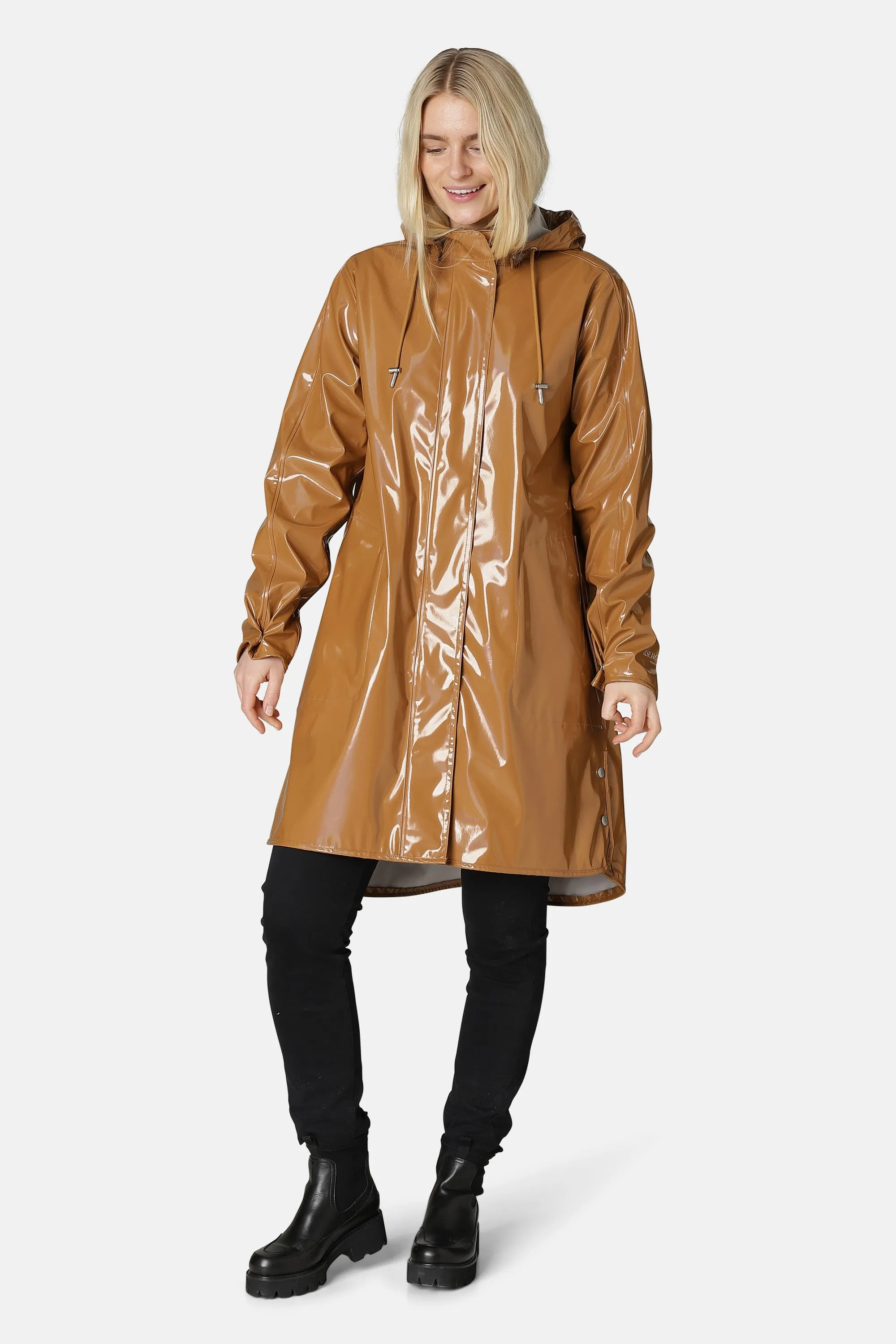 Long Raincoat - Cashew sold by Ilse Jacobsen