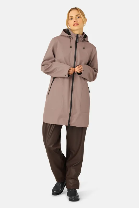 Softshell Raincoat A-line - Old Lavender sold by Ilse Jacobsen