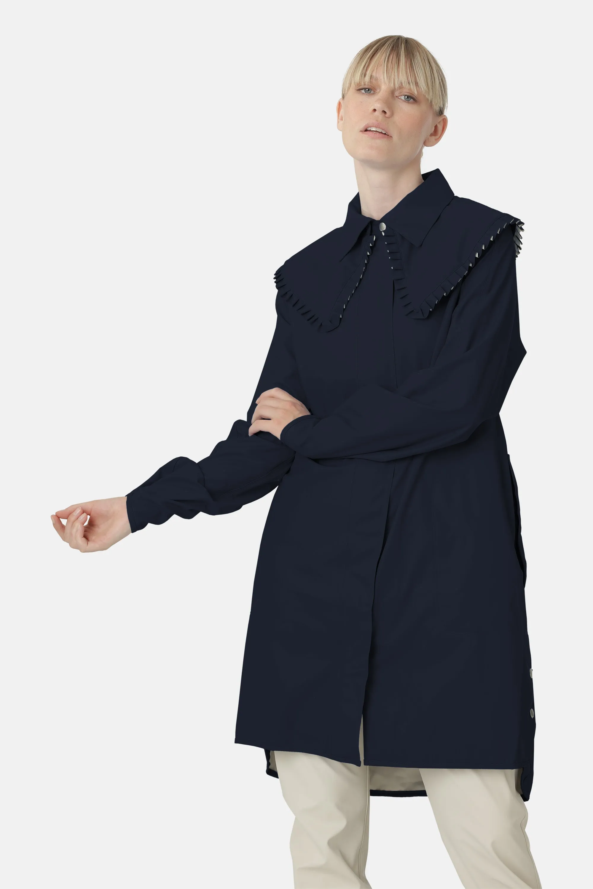 Raincoat - Dark Indigo sold by Ilse Jacobsen product image thumbnail 5