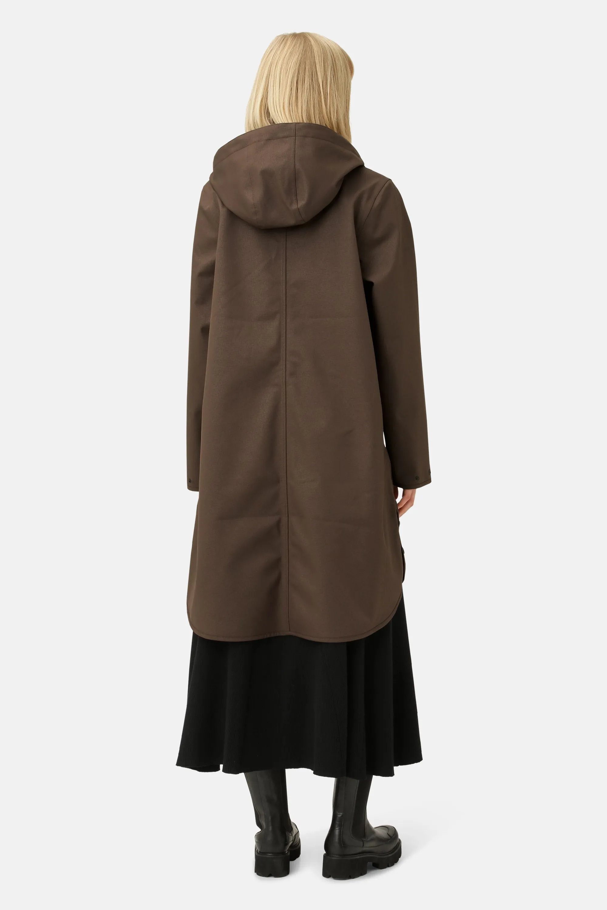 Softshell Raincoat A-line - Chocolate Brown sold by Ilse Jacobsen product image thumbnail 4