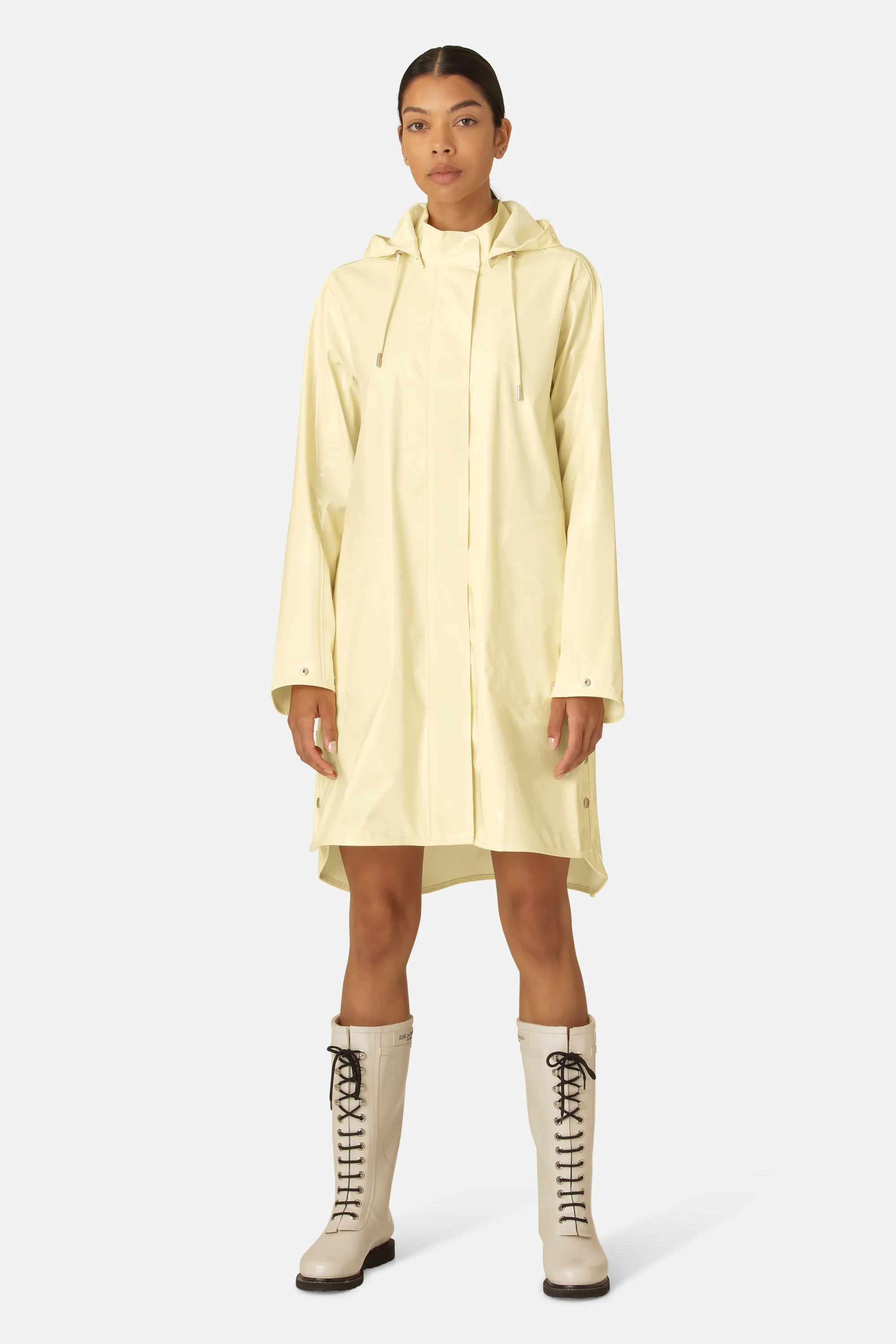 Long Raincoat - Double Cream sold by Ilse Jacobsen product image thumbnail 5