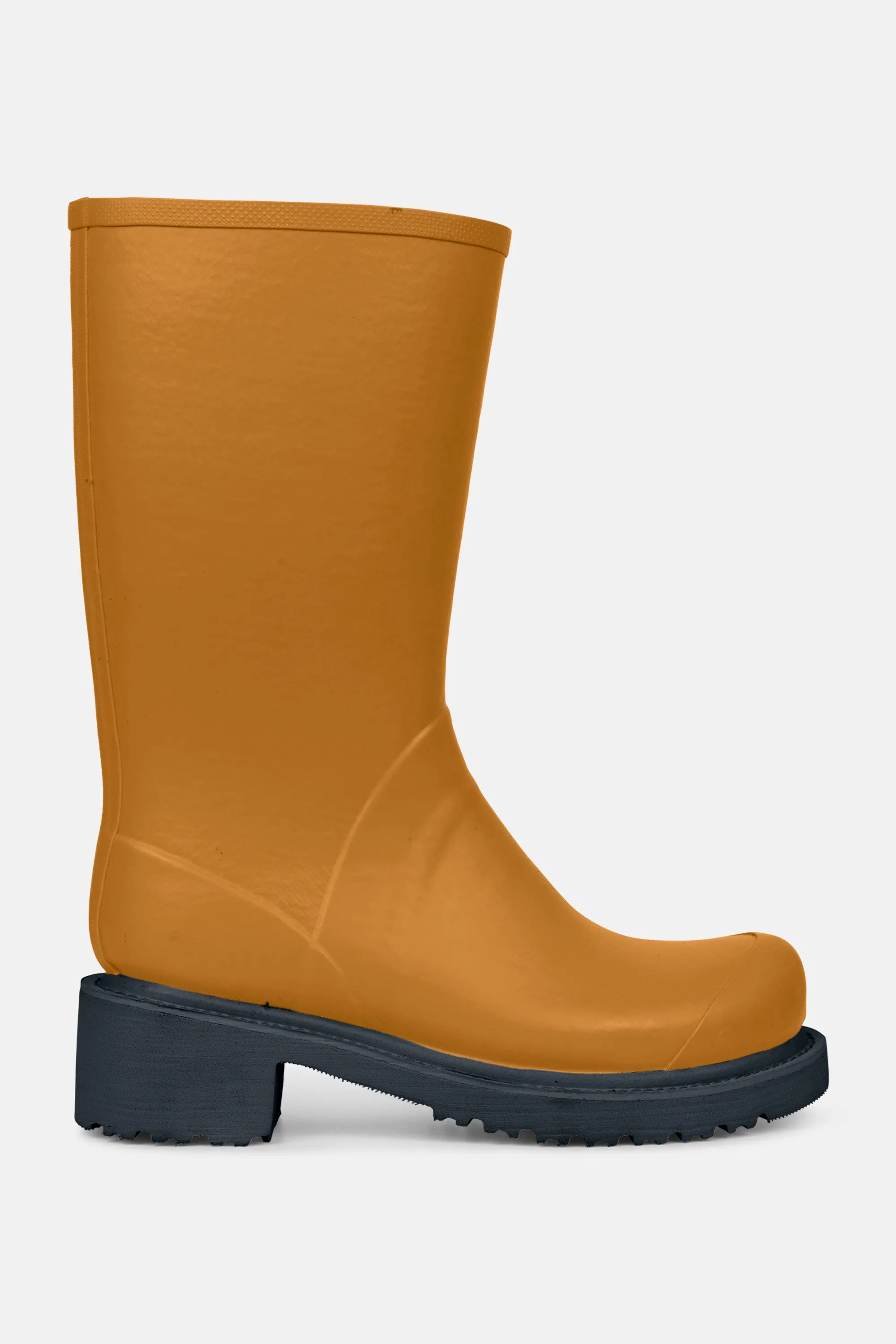 3/4 Rubber Boots With Zip - Dijon sold by Ilse Jacobsen product image thumbnail 3