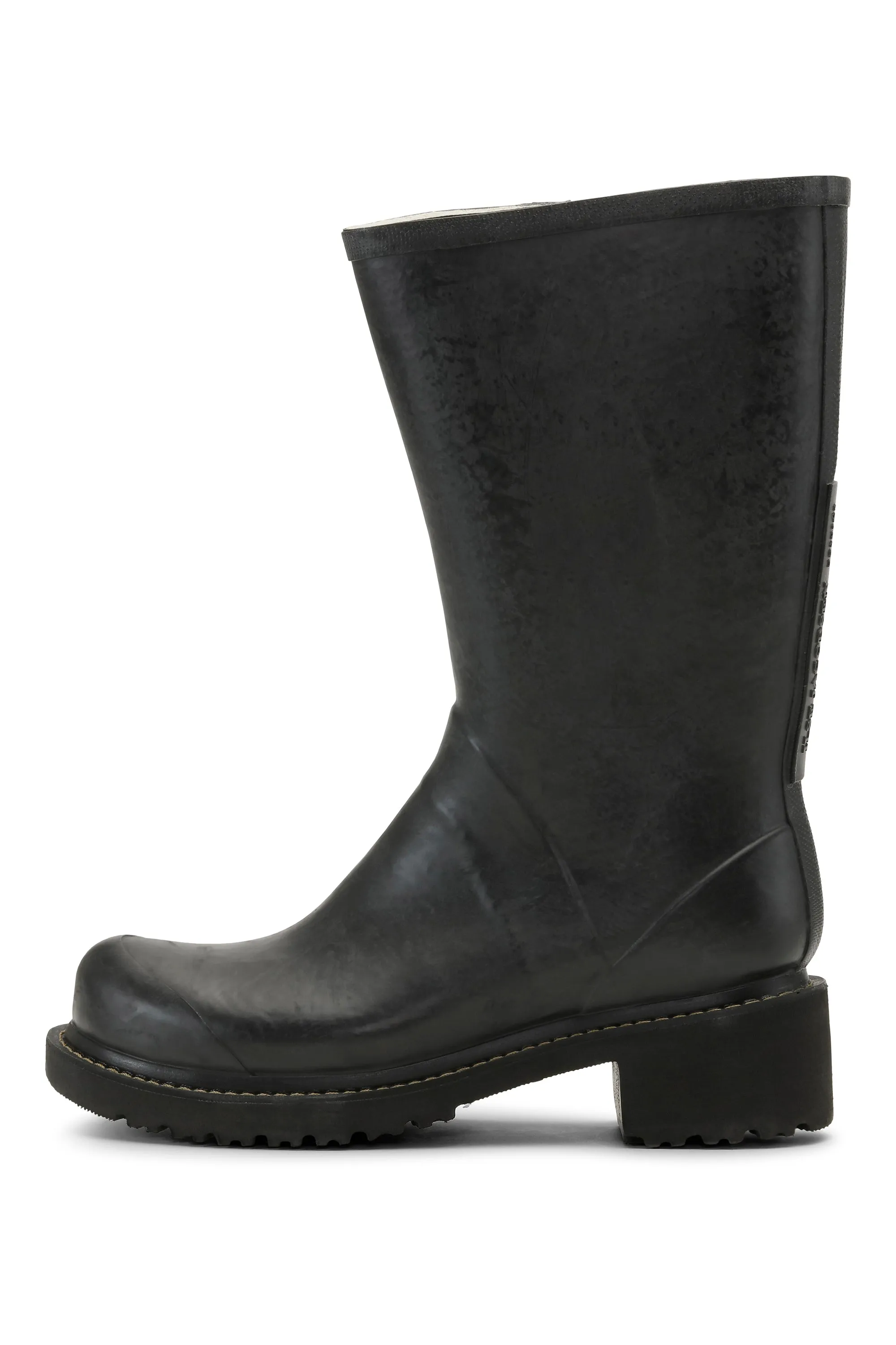 3/4 Rubber Boots With Zip - Black sold by Ilse Jacobsen product image thumbnail 5