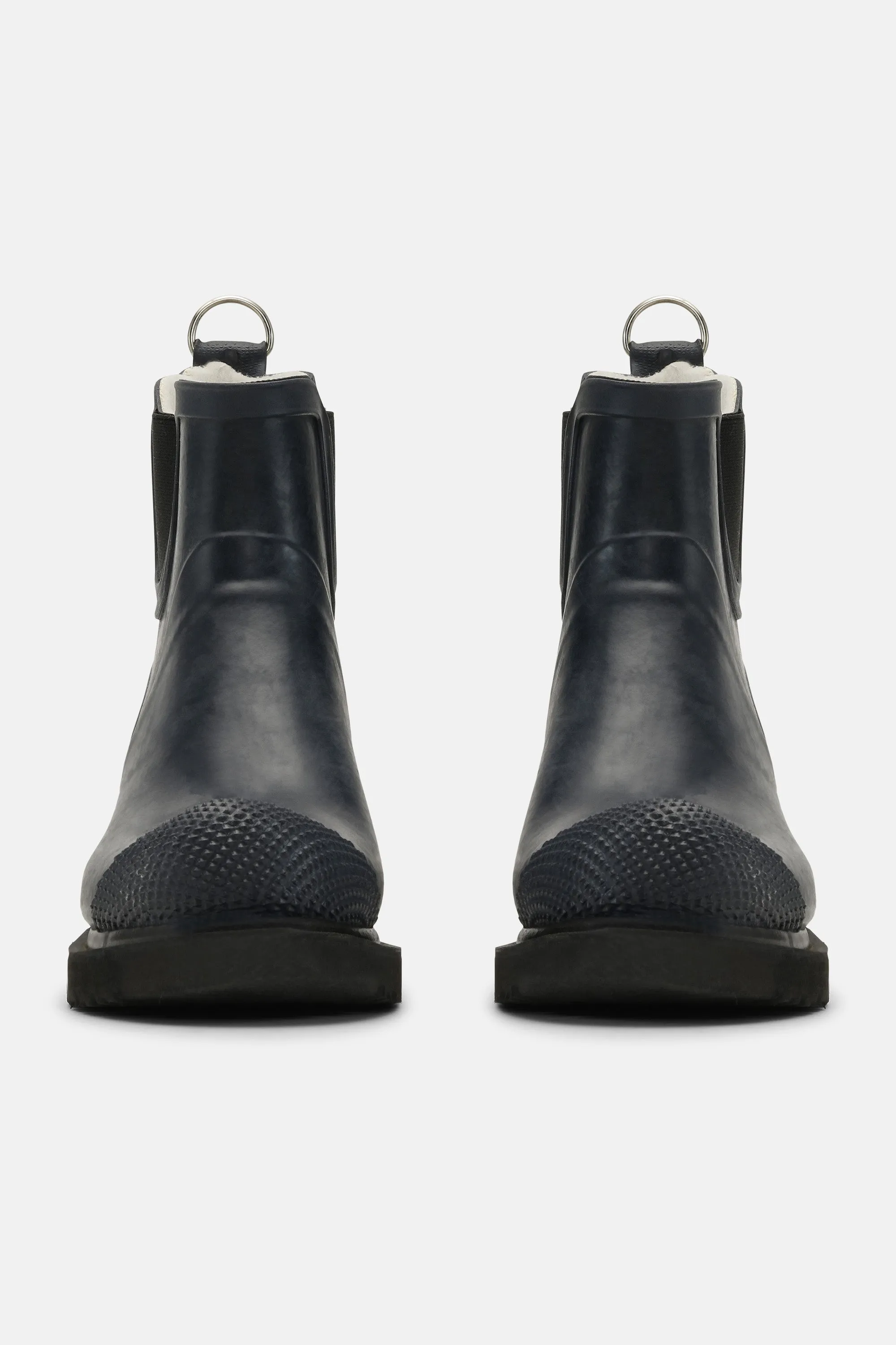 Short Rubber Boots With High Heel - Dark Indigo sold by Ilse Jacobsen product image thumbnail 5