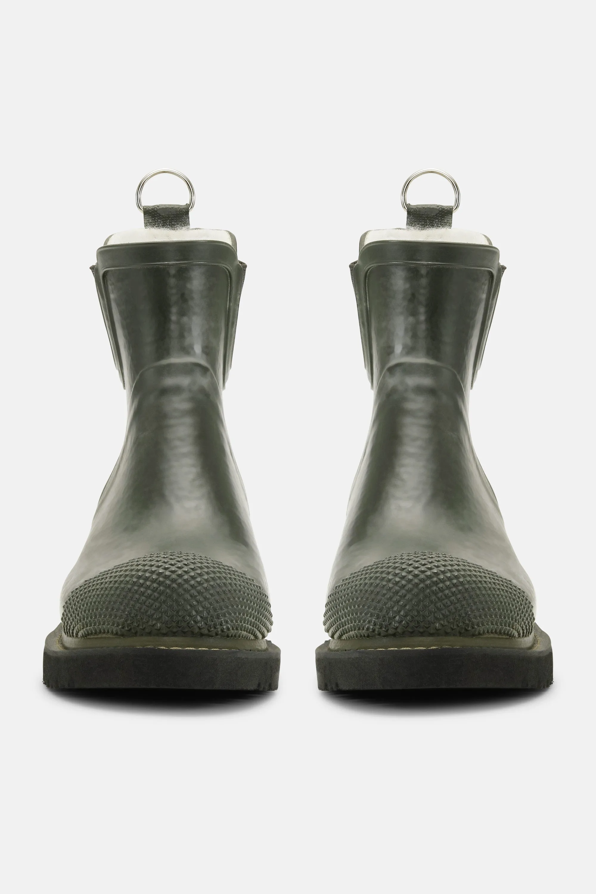Short Rubber Boots With High Heel - Army sold by Ilse Jacobsen product image thumbnail 5