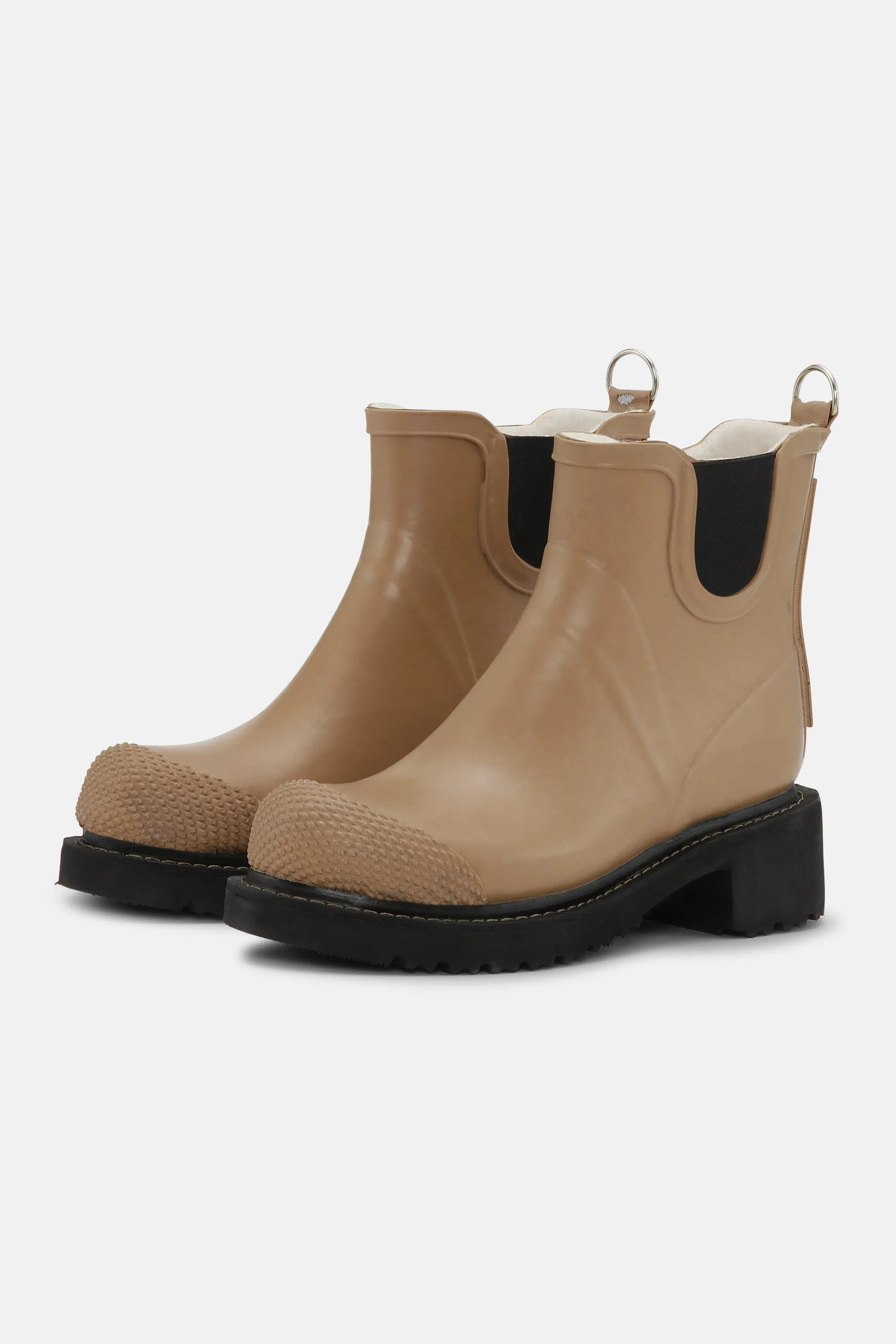 Short Rubber Boots With High Heel - Otter sold by Ilse Jacobsen product image thumbnail 3