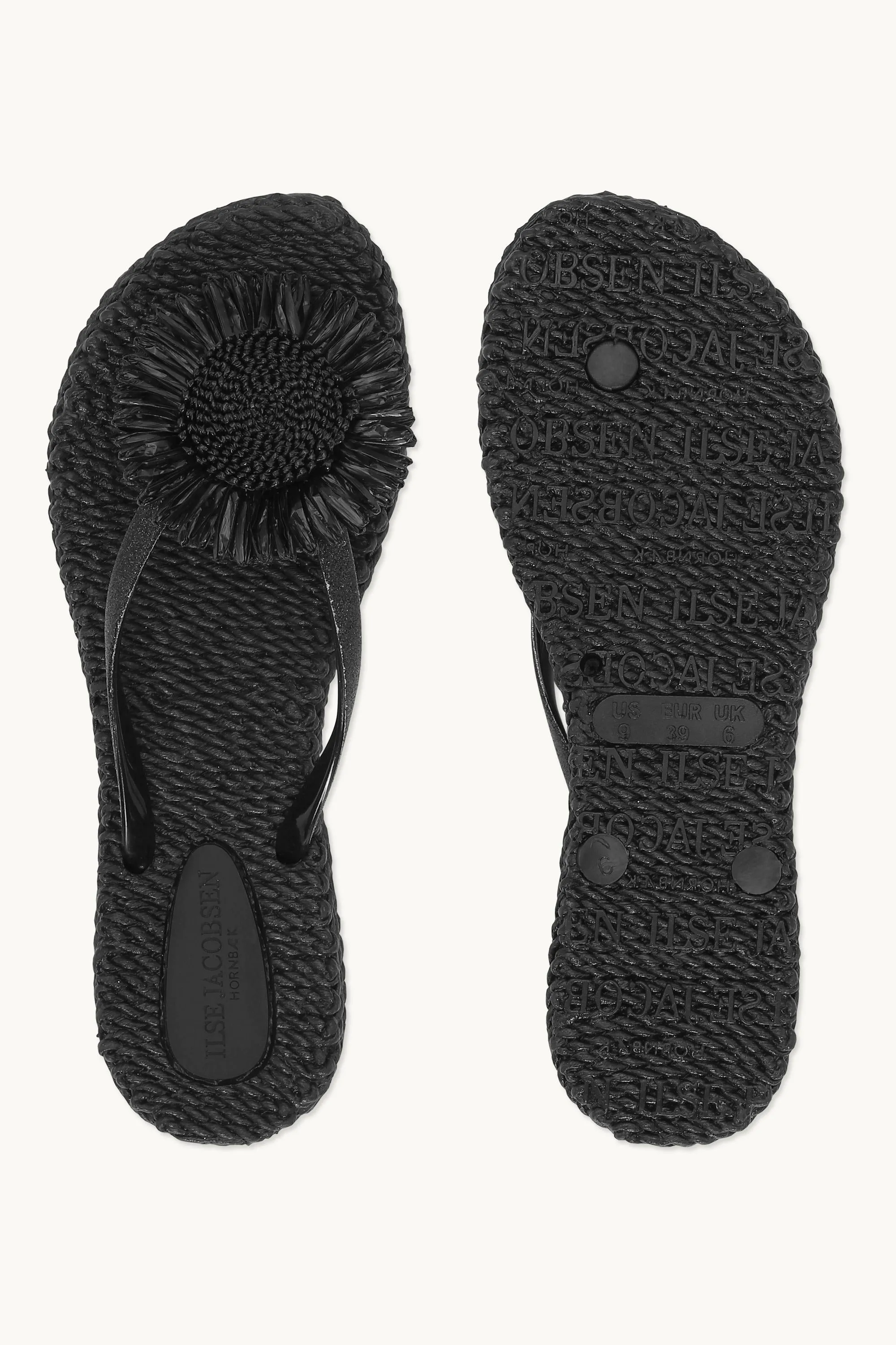 Flip-flops Flower - Black sold by Ilse Jacobsen product image thumbnail 4