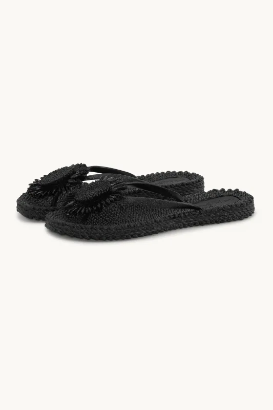 Flip-flops Flower - Black sold by Ilse Jacobsen