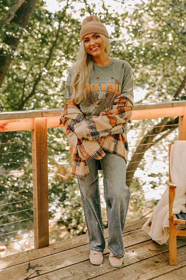 Rock N Roll Distressed Boyfriend Tee sold by Impressions product image thumbnail 2