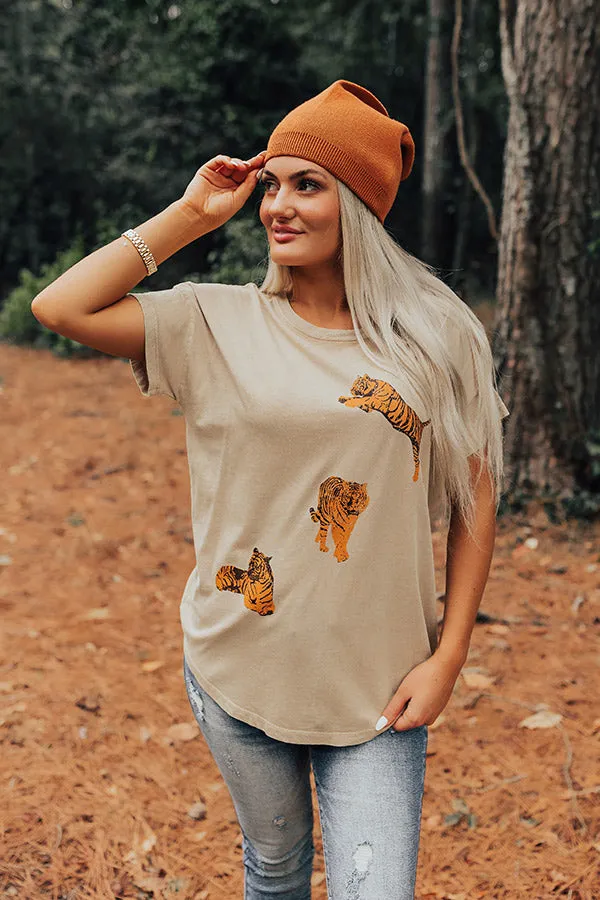 Good Behavior Graphic Tee In Iced Latte sold by Impressions product image thumbnail 4