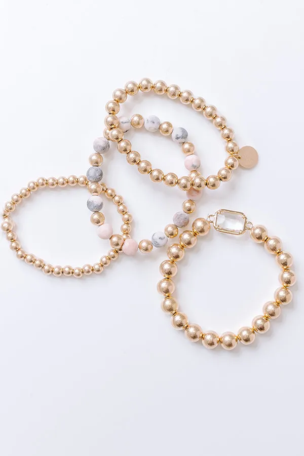 All The Glam Stretch Bracelet Set in Grey Mix sold by Impressions product image thumbnail 2