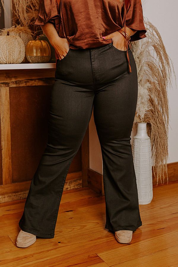 The Ashley High Waist Coated Flare Curves sold by Impressions product image thumbnail 2