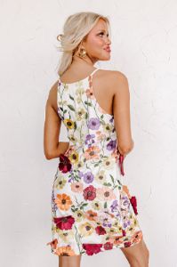Poised For Romance Embroidered Mini Dress In White sold by Impressions