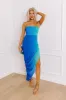 Santorini Moment Ruched Maxi Dress sold by Impressions