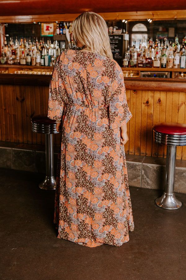 Whimsical Ways Maxi In Brown Curves sold by Impressions product image thumbnail 4