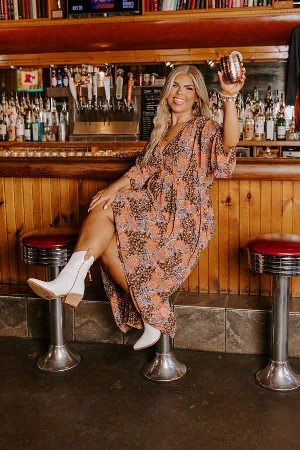 Whimsical Ways Maxi In Brown Curves sold by Impressions product image thumbnail 2