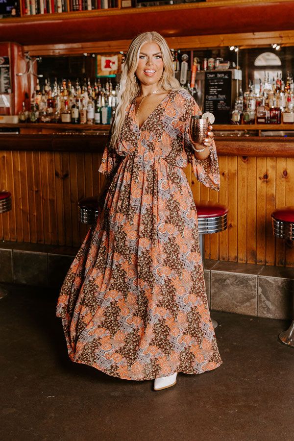 Whimsical Ways Maxi In Brown Curves sold by Impressions product image thumbnail 3