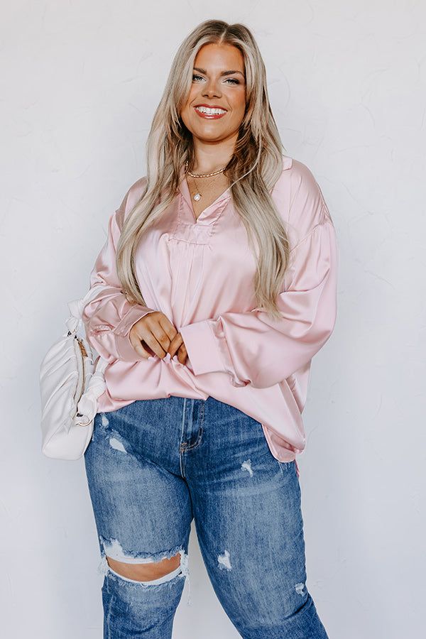 Reaching Out To You Shift Top In Pink Curves sold by Impressions product image thumbnail 5