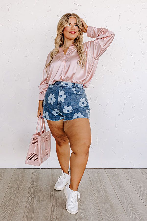 Reaching Out To You Shift Top In Pink Curves sold by Impressions product image thumbnail 3