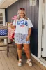 USA Pride Graphic Tee Curves sold by Impressions