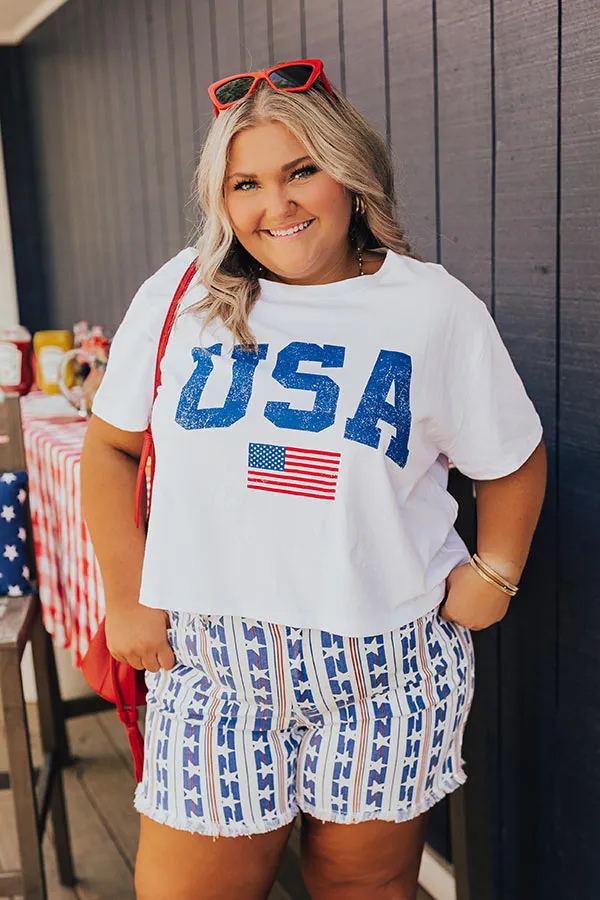 USA Pride Graphic Tee Curves sold by Impressions product image thumbnail 4