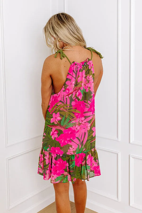 Daiquiris On The Patio Floral Mini Dress sold by Impressions product image thumbnail 5