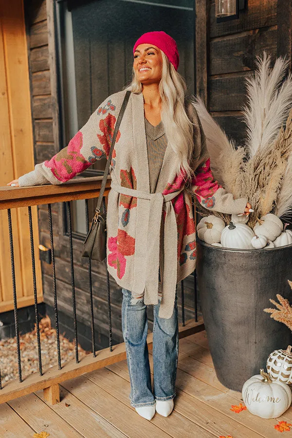 Merlot Snuggles Knit Cardigan in Birch sold by Impressions product image thumbnail 4