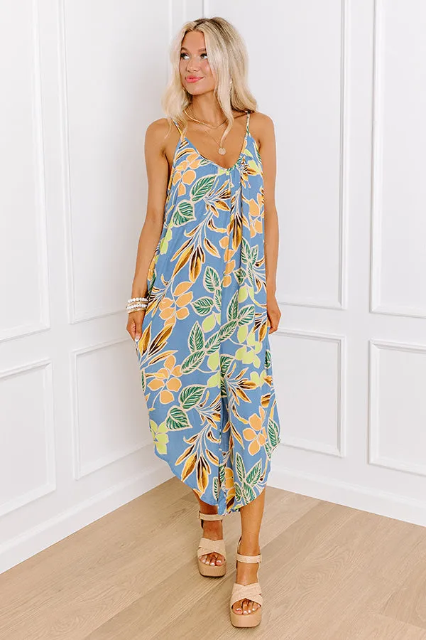 Vacay State Of Mind Jumpsuit in Airy Blue sold by Impressions product image thumbnail 5