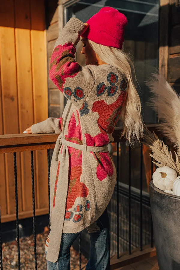 Merlot Snuggles Knit Cardigan in Birch sold by Impressions product image thumbnail 5