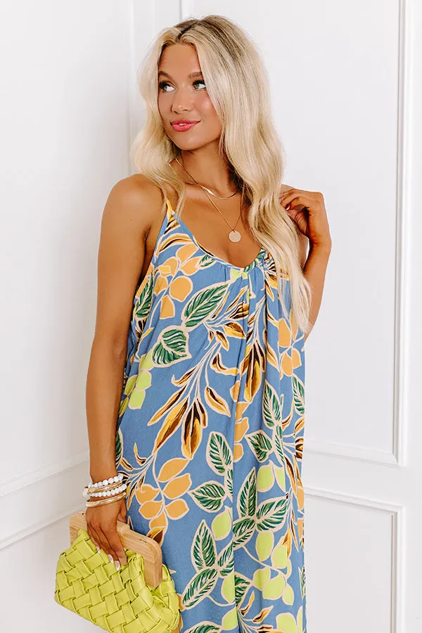 Vacay State Of Mind Jumpsuit in Airy Blue sold by Impressions product image thumbnail 3