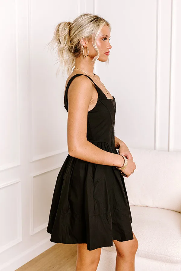 Stay Flirty Corset Mini Dress in Black sold by Impressions product image thumbnail 4